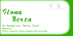 ilona merta business card